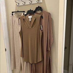 Joseph Ribkoff Beige Striped Cardigan